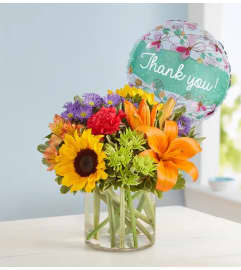 Floral Embrace™ Thank You. An arrangement by Lovingly.