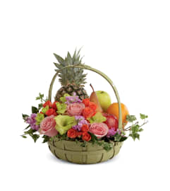 The FTD® Rest in Peace™ Sympathy Basket. An arrangement by Mystic Garden Floral.