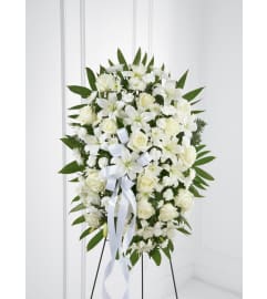 The FTD® Exquisite Tribute™ Spray. An arrangement by Syd Kemsley Florist.