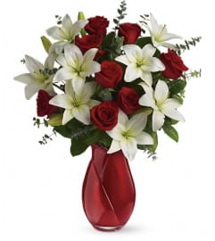 Teleflora's Look of Love Bouquet. An arrangement by White's Flowers.