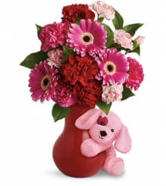 Teleflora's Send a Hug™ Sweetheart. An arrangement by Pompano Beach Floral.