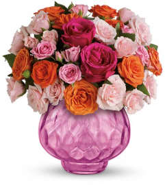 Teleflora's Sweet Fire Bouquet with Roses. An arrangement by Pompano Beach Floral.