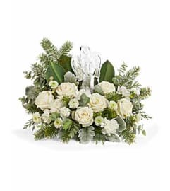 The Teleflora's Light Of Love Bouquet. An arrangement by Marivel's Florist and Gifts.