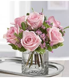 Sweet Sentiments™ Pink Roses. An arrangement by Blessing and Blooms Florist.