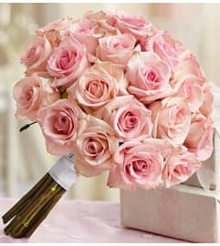 Pink Rose Bouquet. An arrangement by Blessing and Blooms Florist.