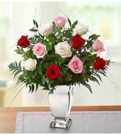 Rose Medley™ Premium Long-Stem Roses. An arrangement by Blessing and Blooms Florist.