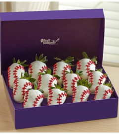 Most Valuable Berries™ Baseball. An arrangement by Garden of Eden Floral.