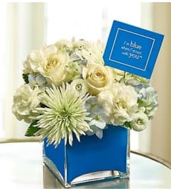 I’m Blue When I’m Not With You™. An arrangement by Blessing and Blooms Florist.