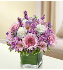 Feeling Hears Lavender and White. An arrangement by Garden of Eden Floral.