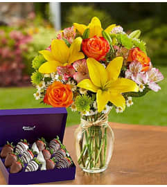Fields of Europe™ with Strawberries. An arrangement by Graceland Florist.