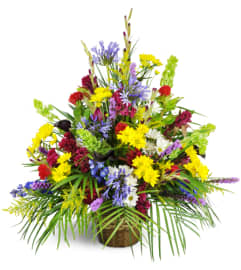 Spirited Remembrance™. An arrangement by Abundant Flowers and Gift Shoppe.