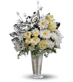 Teleflora's Toast of the Town. An arrangement by Fabulous Flowers.