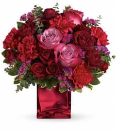 Teleflora's Ruby Rapture Bouquet. An arrangement by Devine Orchid.