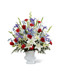 The FTD® Cherished Farewell™ Arrangement. An arrangement by Royal Louis Florist.