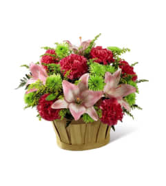 The FTD® Soft Persuasion™ Basket. An arrangement by Royal Louis Florist.