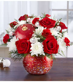 Shimmering Stars Ornament™. An arrangement by Graceland Florist.