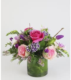 Field of Spring Blooms. An arrangement by A and S Whitestone Florist.