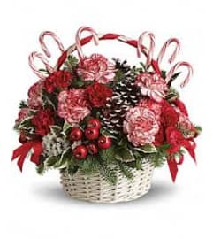 Classic Carn Basket. An arrangement by Galbraith Florist.