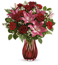 Teleflora's Enamored Elegance Bouquet 2021. An arrangement by Dowling Flowers. Teleflora's Enamored Elegance Bouquet 2021. An arrangement by Dowling Flowers.