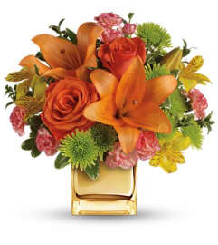 Teleflora's Tropical Punch Bouquet. An arrangement by Flower Trends Florists.