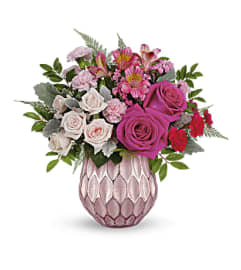 The Teleflora's Pretty Love Bouquet. An arrangement by Marivel's Florist and Gifts.