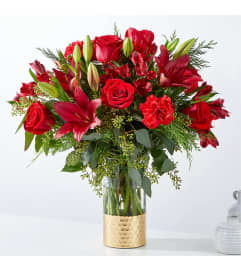 The Tidings of Joy Bouquet XL. An arrangement by Hillcrest Florist.