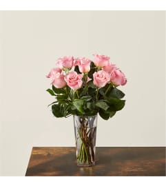 Long Stem Pink Rose Bouquet™ by FTD®. An arrangement by Sueppel's Flowers.