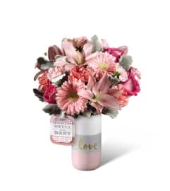 The FTD® Sweet Baby Girl™ Bouquet by Hallmark. An arrangement by Mystic Garden Floral.