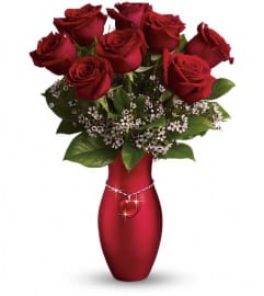 Teleflora's All My Heart Bouquet - Red Roses. An arrangement by Fort Lauderdale Florist.