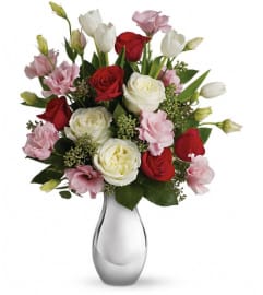 Teleflora's Love Forever Bouquet with Red Roses. An arrangement by Devine Orchid.