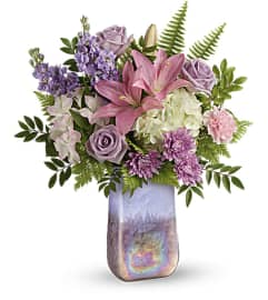 Teleflora's Glass Grandeur Bouquet. An arrangement by Margaret's Florist.