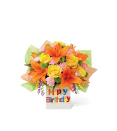 The FTD® Birthday Celebration™ Bouquet. An arrangement by Mystic Garden Floral.