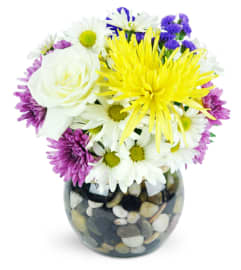 Sunny Day Flair. An arrangement by Rancho Duarte Florist.