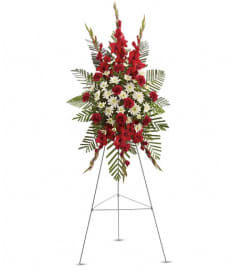 Strength and Solace Spray. An arrangement by Wasaga Flowers.