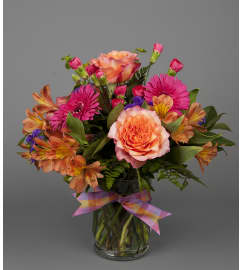 Sunset Spirit. An arrangement by Forked River Florist.