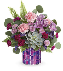 Teleflora's Bedazzling Beauty Bouquet 2021. An arrangement by Margaret's Florist.