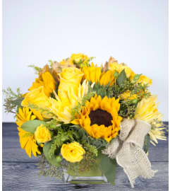 Sundress. An arrangement by Rancho Duarte Florist.