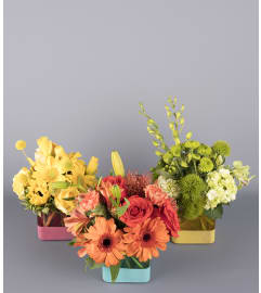 Beach Trio Wave. An arrangement by Floral Expressions and Gifts Inc..