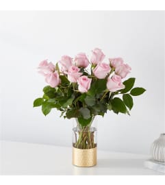 Picture Perfect Pink Rose Bouquet. An arrangement by Country Cousins Flower Shop.