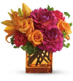 Teleflora's Summer Chic. An arrangement by Pompano Beach Floral.