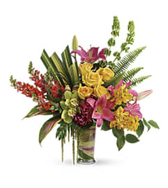 Pretty Paradise Bouquet. An arrangement by Marivel's Florist and Gifts.