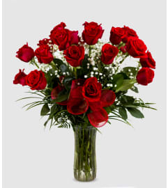 Burst of Love Arrangement. An arrangement by Athena Flowers.