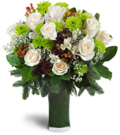 Rustic Holiday™. An arrangement by Abundant Flowers and Gift Shoppe.