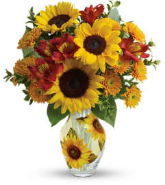 Teleflora's Simply Sunny Bouquet. An arrangement by Pompano Beach Floral.