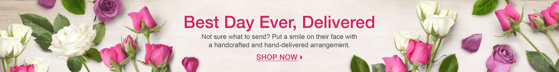 Pink, white, and lavender roses for a floral arrangement - flower delivery in Toronto