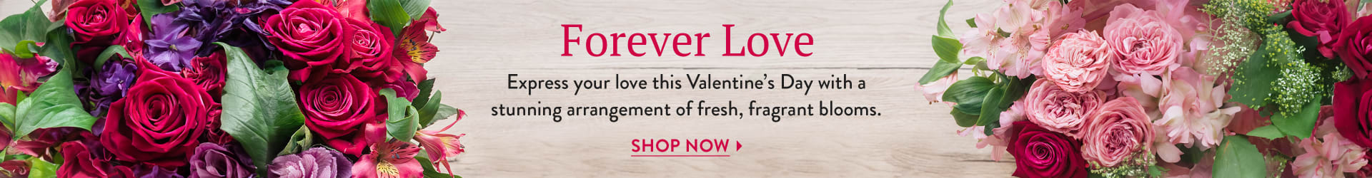 An array of beautiful flowers for Valentine's Day - flower delivery in Bunnell