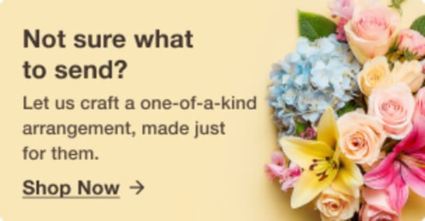 Your expert designer will create a unique hand-crafted arrangement.