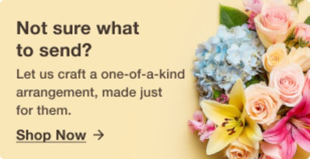 Your expert designer will create a unique hand-crafted arrangement.