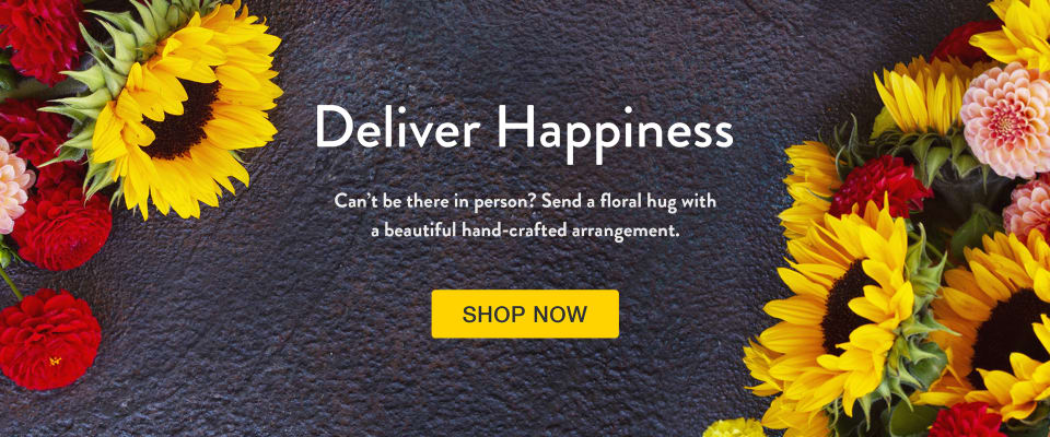 Sunflowers and autumn flowers on a dark background - flower delivery in Astoria