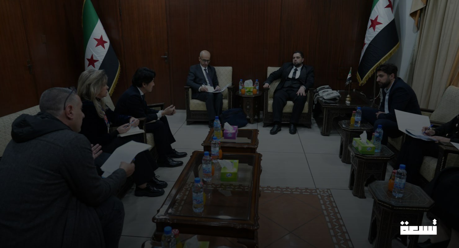 Kamu İşleri ve İskan Bakanı "Mustafa Abdürazak", Birleşmiş Milletler Yerleşim Programı'ndan bir heyeti kabul etti.